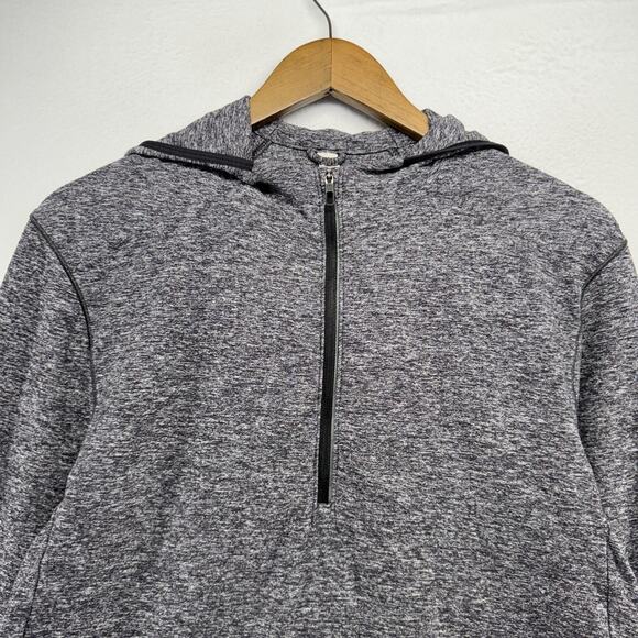 Lululemon Surge Warm Hoodie men's Medium Gray 1/4 Zip Pullover Running Training - Picture 2 of 11